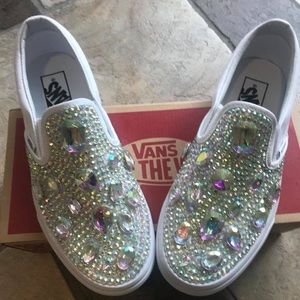 Custom Bling slip On Vans